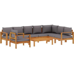 Vidaxl - Salon de jardin avec coussins 6 pcs bois d'acacia solide