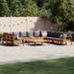 vidaXL Salon de jardin avec coussins 9 pcs bois massif d'acacia
