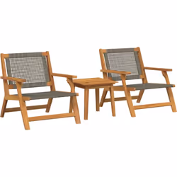 Cet ensemble de chaises et table de jardin apporte un bon mélange de confort et style, super pour prendre un café, discuter o ...