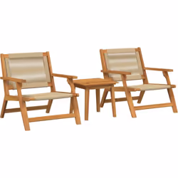 Cet ensemble de mobilier de jardin stylé a deux chaises de détente et une table carrée, parfait pour transformer n'importe qu ...