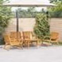 vidaXL Chaises de jardin avec table 5 pcs en bois d'acacia massif