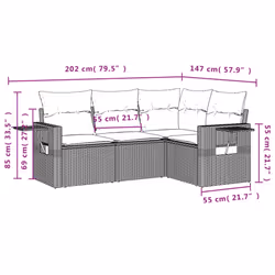 VidaXL 3220108 ensemble de meubles de jardin - Vue supplémentaire 8