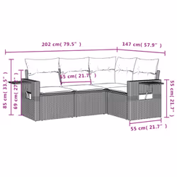 VidaXL 3220117 ensemble de meubles de jardin - Vue supplémentaire 8