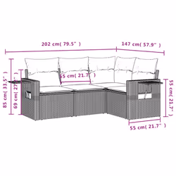 VidaXL 3220122 ensemble de meubles de jardin - Vue supplémentaire 8