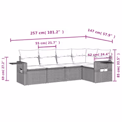 VidaXL 3220131 ensemble de meubles de jardin - Vue supplémentaire 8