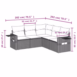 VidaXL 3220154 ensemble de meubles de jardin - Vue supplémentaire 8