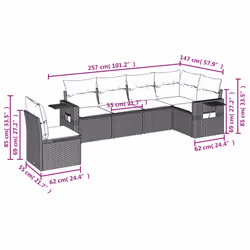 VidaXL 3220232 ensemble de meubles de jardin - Vue supplémentaire 8