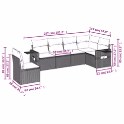 VidaXL 3220235 ensemble de meubles de jardin - Vue supplémentaire 8