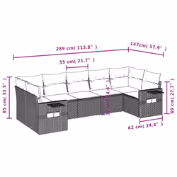 VidaXL 3220584 ensemble de meubles de jardin - Vue supplémentaire 7