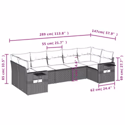 VidaXL 3220589 ensemble de meubles de jardin - Vue supplémentaire 7