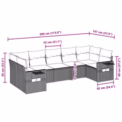 VidaXL 3220591 ensemble de meubles de jardin - Vue supplémentaire 8