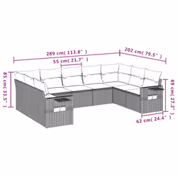 VidaXL 3220611 ensemble de meubles de jardin - Vue supplémentaire 8