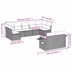 VidaXL 3220632 ensemble de meubles de jardin - Vue supplémentaire 8