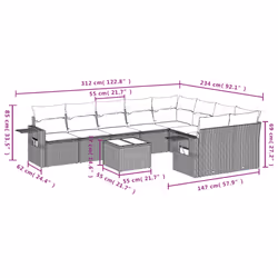 VidaXL 3220639 ensemble de meubles de jardin - Vue supplémentaire 8