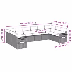 VidaXL 3220665 ensemble de meubles de jardin - Vue supplémentaire 7