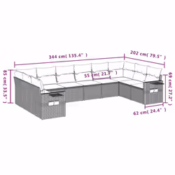 VidaXL 3220671 ensemble de meubles de jardin - Vue supplémentaire 8