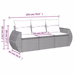 VidaXL 3221055 ensemble de meubles de jardin