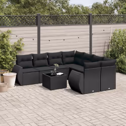 Cet ensemble de canapés de jardin est le complément parfait de votre arrière-cour, terrasse ou patio, offrant un espace confo ...