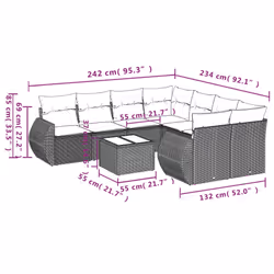 VidaXL 3221158 ensemble de meubles de jardin - Vue supplémentaire 8