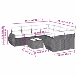 VidaXL 3221161 ensemble de meubles de jardin - Vue supplémentaire 8