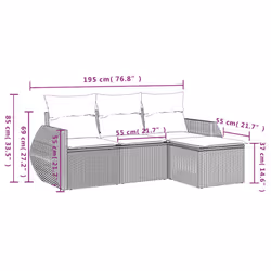 VidaXL 3221269 ensemble de meubles de jardin - Vue supplémentaire 7