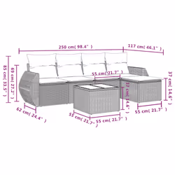 VidaXL 3221298 ensemble de meubles de jardin - Vue supplémentaire 8