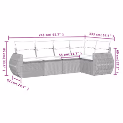 VidaXL 3221331 ensemble de meubles de jardin - Vue supplémentaire 7