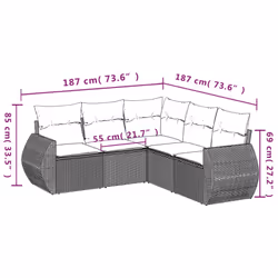 VidaXL 3221348 ensemble de meubles de jardin - Vue supplémentaire 7