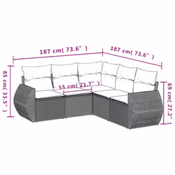 VidaXL 3221357 ensemble de meubles de jardin - Vue supplémentaire 7