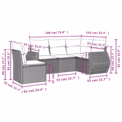 VidaXL 3221372 ensemble de meubles de jardin - Vue supplémentaire 7