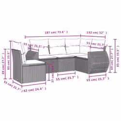 VidaXL 3221377 ensemble de meubles de jardin - Vue supplémentaire 7