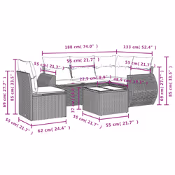 VidaXL 3221382 ensemble de meubles de jardin - Vue supplémentaire 8
