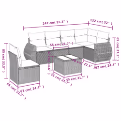 VidaXL 3221427 ensemble de meubles de jardin - Vue supplémentaire 8
