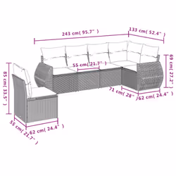 VidaXL 3221431 ensemble de meubles de jardin - Vue supplémentaire 7