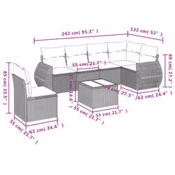 VidaXL 3221437 ensemble de meubles de jardin - Vue supplémentaire 8