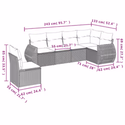 VidaXL 3221441 ensemble de meubles de jardin - Vue supplémentaire 7