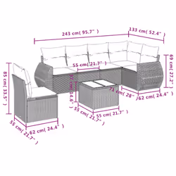 VidaXL 3221442 ensemble de meubles de jardin - Vue supplémentaire 8