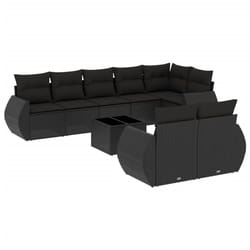 VidaXL 3221614 banc de jardin Rotin, Acier