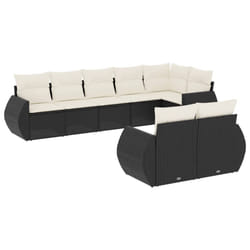 VidaXL 3221615 banc de jardin Rotin, Acier