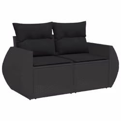 VidaXL 3221624 banc de jardin Rotin, Verre trempé