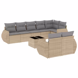 VidaXL 3221628, Gris clair, Rotin, Verre trempé, 110 kg, Adultes et enfants, 550 mm, 550 mm
