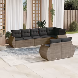 VidaXL 3221629 banc de jardin Rotin, Verre trempé