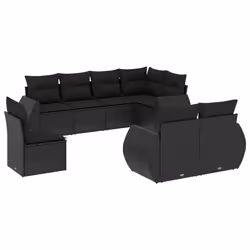 VidaXL 3221634, Noir, Rotin, Acier, 110 kg, Adultes et enfants, 710 mm, 620 mm