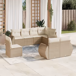 VidaXL 3221637 banc de jardin Rotin, Acier