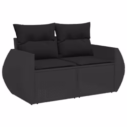 VidaXL 3221644 banc de jardin Rotin, Verre trempé
