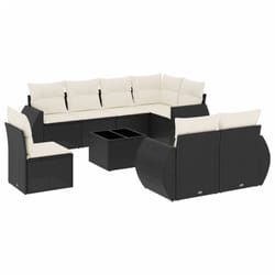 VidaXL 3221645 banc de jardin Rotin, Verre trempé