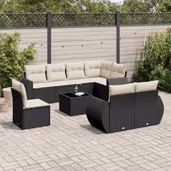 VidaXL 3221645 banc de jardin Rotin, Verre trempé