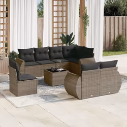 VidaXL 3221649 banc de jardin Rotin, Verre trempé