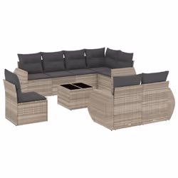 VidaXL 3221651, Gris foncé, Rotin, Verre trempé, 110 kg, Adultes et enfants, 550 mm, 550 mm