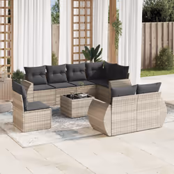 VidaXL 3221651 banc de jardin Rotin, Verre trempé